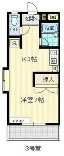 シャトレ旭【1階】の間取り