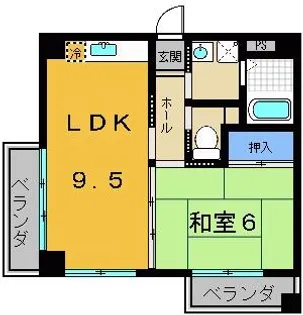 オアシス21【201号室】の間取り