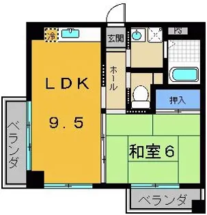 オアシス21【201号室】の間取り