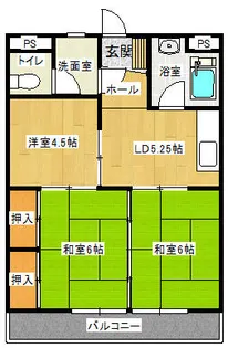 福岡県北九州市門司区東門司1丁目【マンション】の間取り