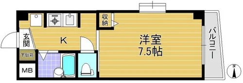 大阪府豊中市螢池中町3丁目【マンション】の間取り