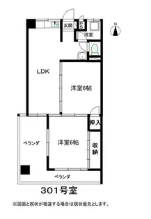 コーポ野南【3階】の間取り
