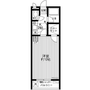セザンヌ浦町【102号室】の間取り