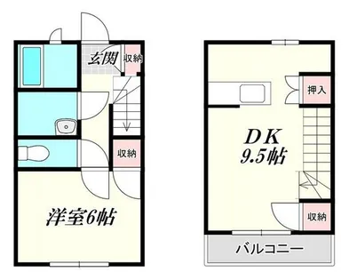 福岡県豊前市大字三毛門【アパート】の間取り
