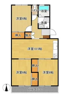 中野ハイツ【103号室】の間取り