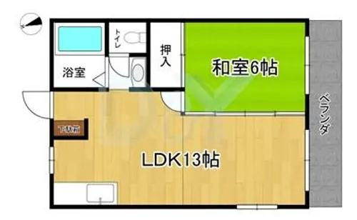 グランドール伏見【2階】の間取り