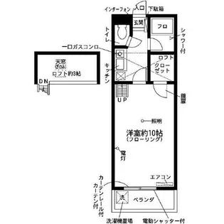 セザンヌ加治【217号室】の間取り