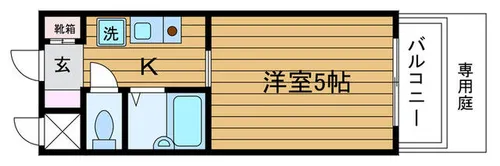 メゾンクラーラ【1階】の間取り