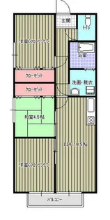 ミレニアムハイツ【202号室】の間取り