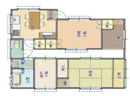 兵庫県三田市上井沢【一戸建】の間取り
