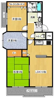 サニーハイツ嵐山【202号室】の間取り