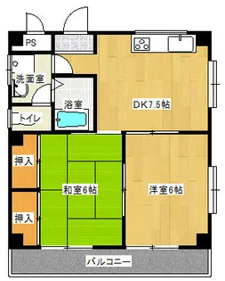 ソウエコーベン【4階】の間取り