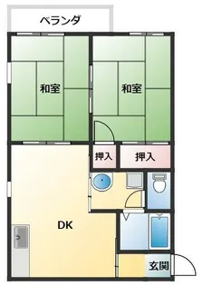 マサゴハイツ7【2階】の間取り