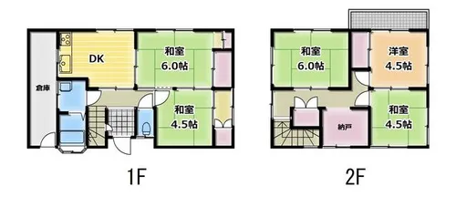 福岡県北九州市小倉南区葛原高松1丁目【一戸建】の間取り