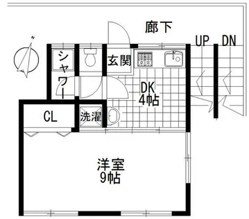 兵庫県神戸市灘区国玉通2丁目【アパート】の間取り