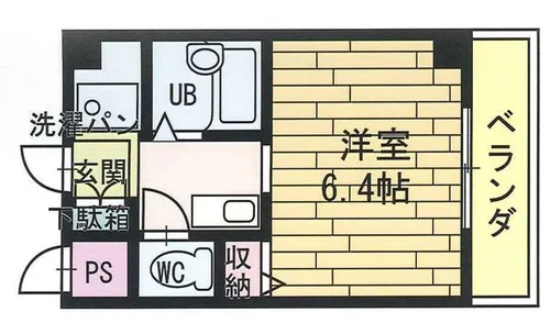 ヒルトップ千里山【3階】の間取り