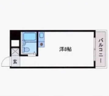 ホワイトパレス北九大前【7階】の間取り