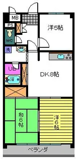 鈴木ビル【205号室】の間取り
