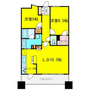 大阪府大阪市福島区福島5丁目【マンション】の間取り