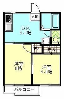 愛知県名古屋市守山区八反【アパート】の間取り