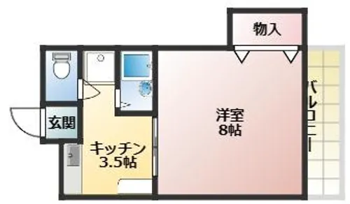 ガーデン西庄の里【303号室】の間取り