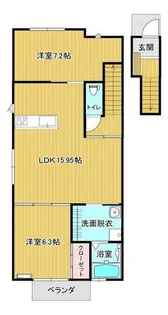 フェリシティ萩原【202号室】の間取り