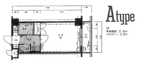 キャンパスシティ太宰府【603号室】の間取り