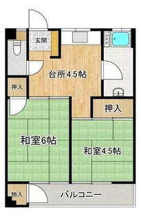 メイトピア相生【511号室】の間取り