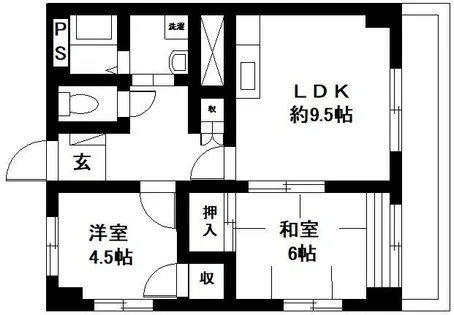 グリーンコスモ田井【1階】の外観