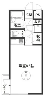 チサンマンション円山裏参道【8階】の間取り