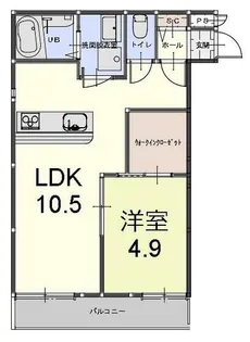 プライベートレジデンスHIRO【1階】の間取り