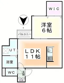 Felix中の島【307号室】の間取り