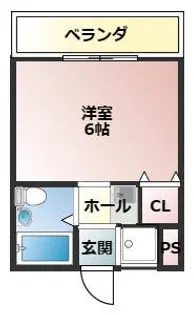 中村鶴翔ビル5【3階】の間取り