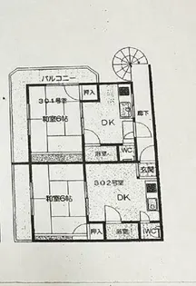 小林マンション【302号室】の間取り