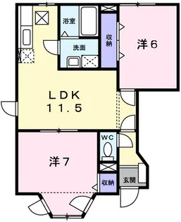 NKヒルズⅠ【1階】の間取り
