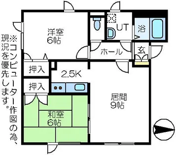 カーサ福士Ⅰ【202号室】の間取り