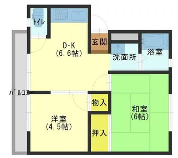 ふるさと荘【2階】の間取り