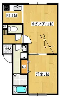 ブルーウインド【2階】の間取り