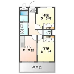 グランドシャトーⅡ【1階】の間取り
