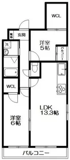 サクシード伏見車町2nd【5階】の間取り