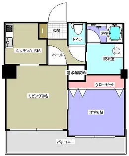 ベルシー室蘭【2階】の間取り