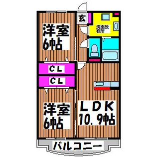 ユーミースマイルⅠ【3階】の間取り