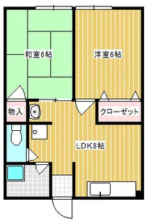 福岡県北九州市小倉南区若園1丁目【アパート】の間取り