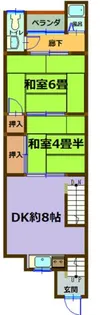大阪府大阪市西成区玉出西2丁目【一戸建】の間取り