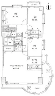 上御霊アーバンライフ【303号室】の間取り