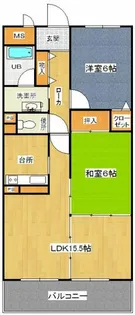 サンヴィレッヂ加西【4階】の間取り