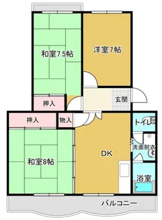 ファミール松村【4階】の間取り