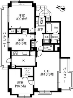 3LDKの間取り画像