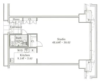 神戸芸術センター【26階】の間取り