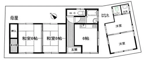 愛知県豊田市駒場町新生【一戸建】の間取り